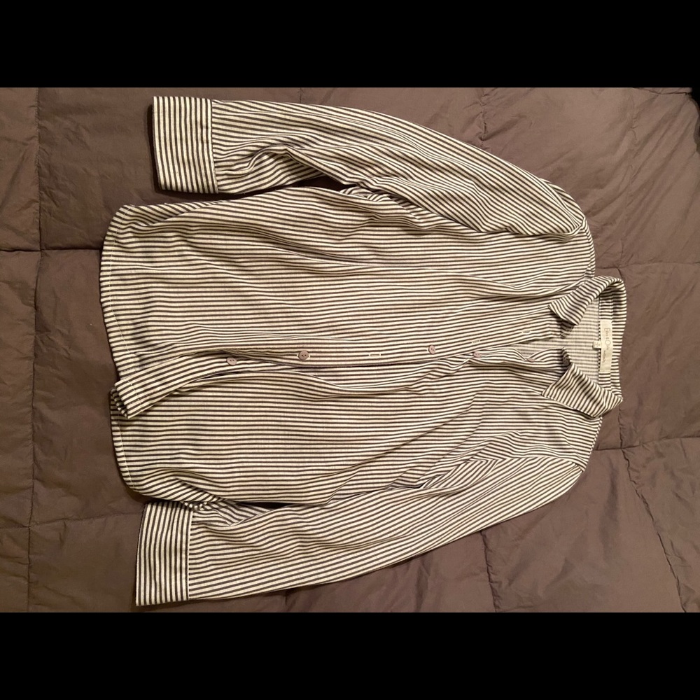 Striped button up